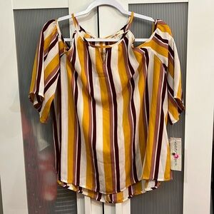 Women’s open shoulder blouse